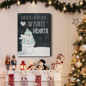 Cold Days Warm Hearts Premium Gallery Wrapped Canvas - Ready to Hang