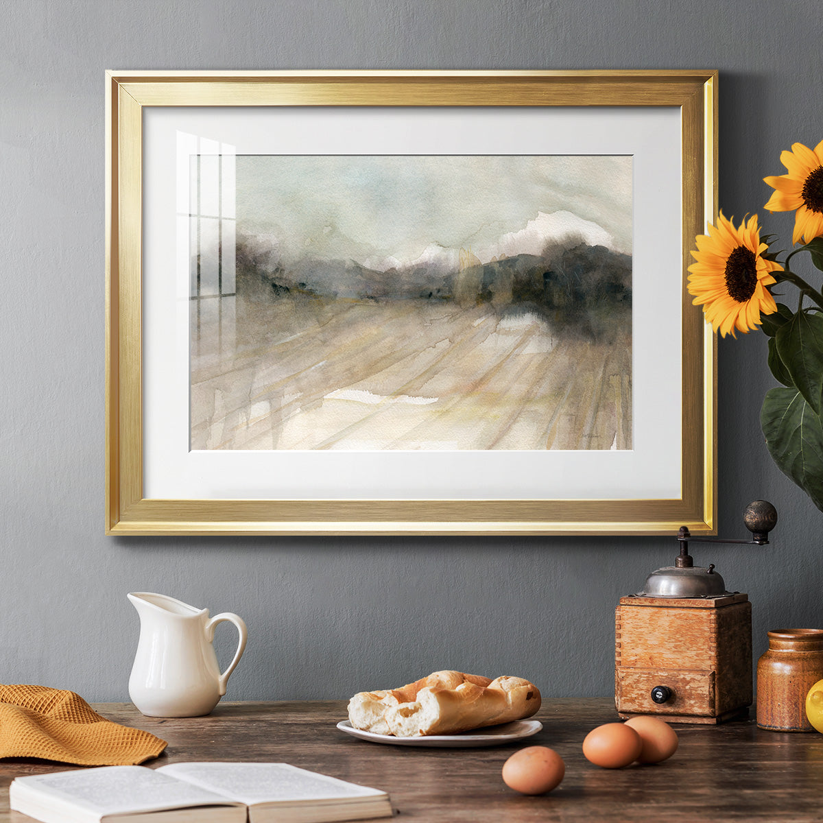 Abstract Field Premium Framed Print - Ready to Hang