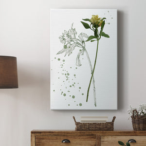 Botany Flower I Premium Gallery Wrapped Canvas - Ready to Hang