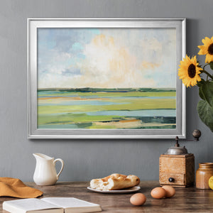 Pastel Horizon I - Modern Framed Canvas Print