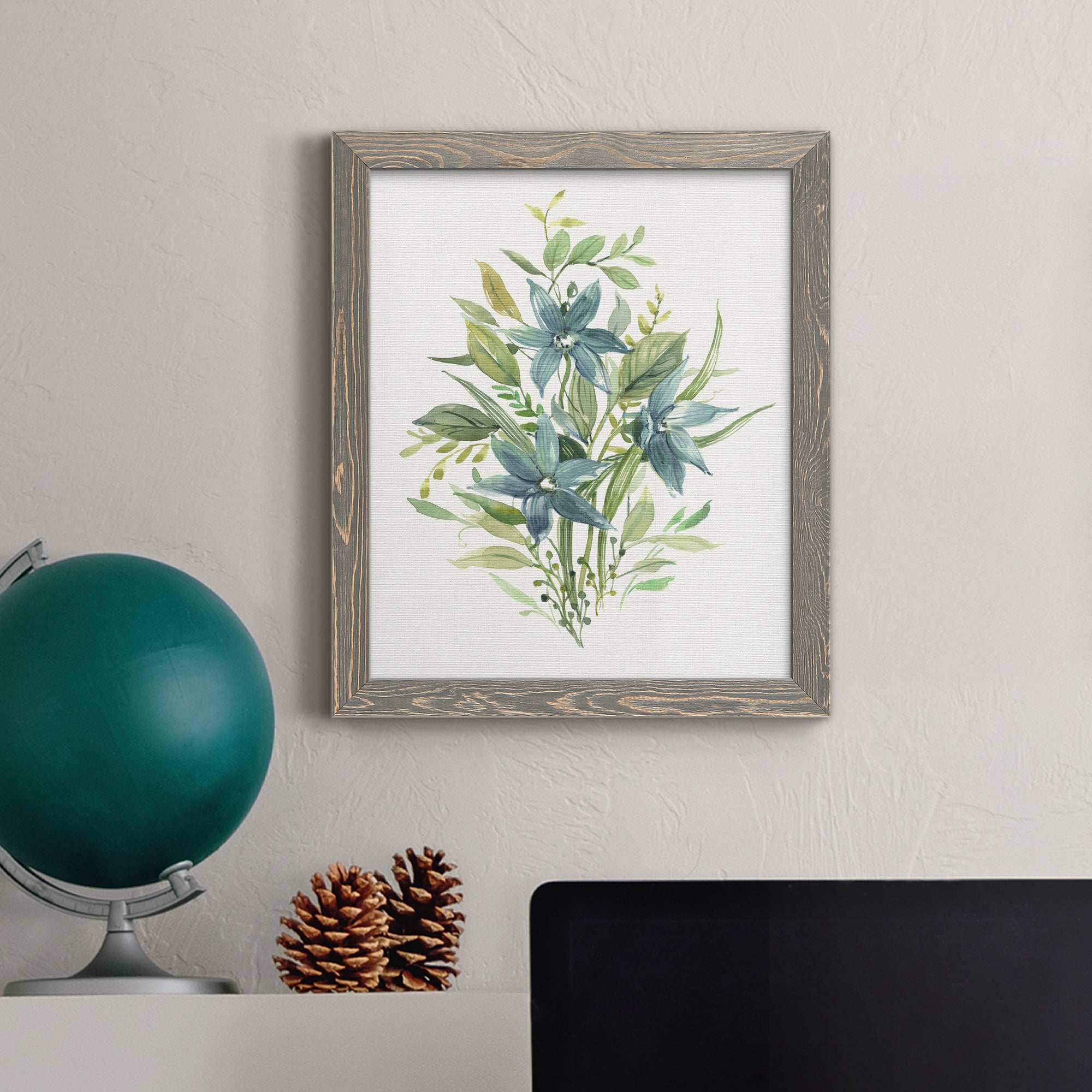 Greenery I - Premium Canvas Framed in Barnwood - Ready to Hang