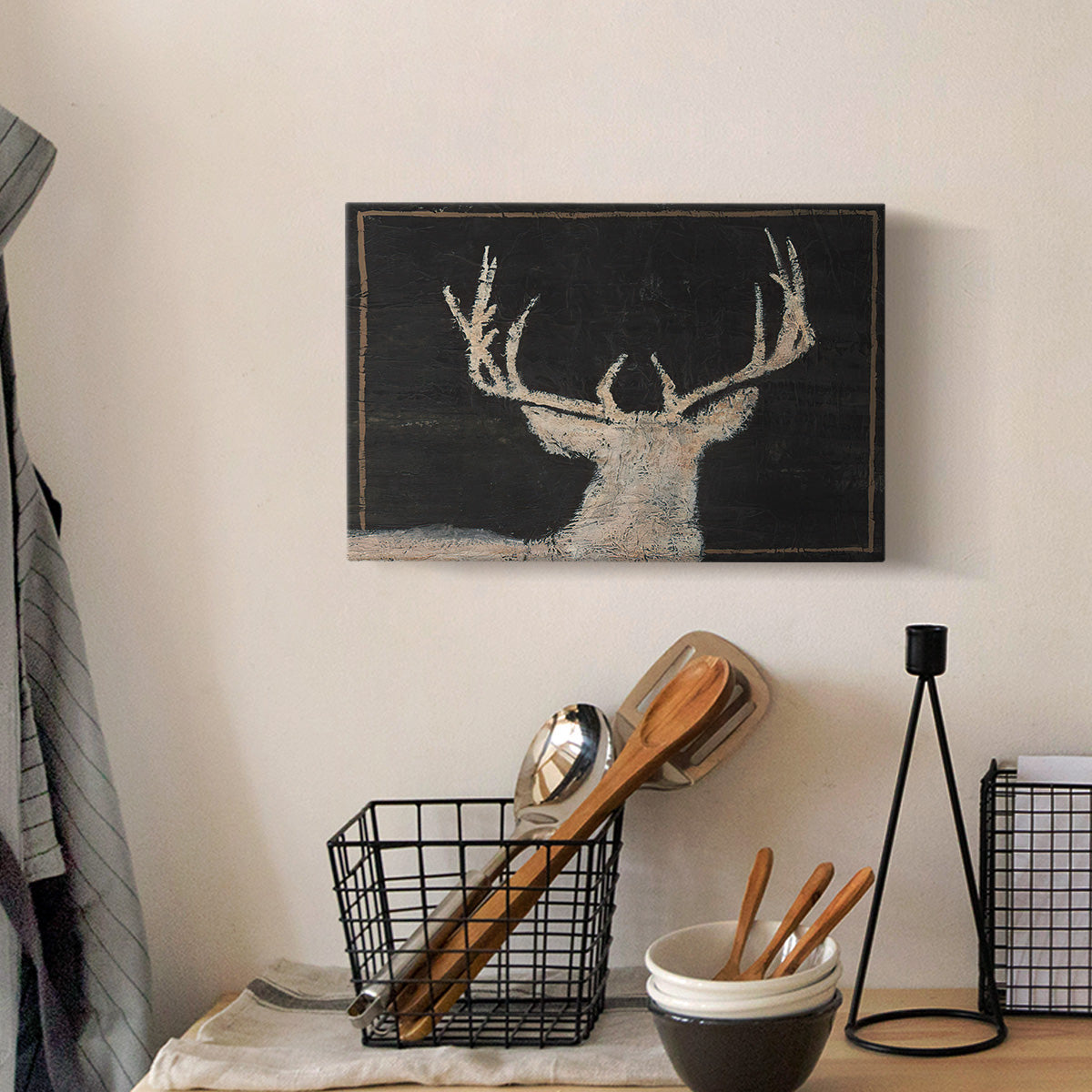 Brow Tine Deer II Premium Gallery Wrapped Canvas - Ready to Hang