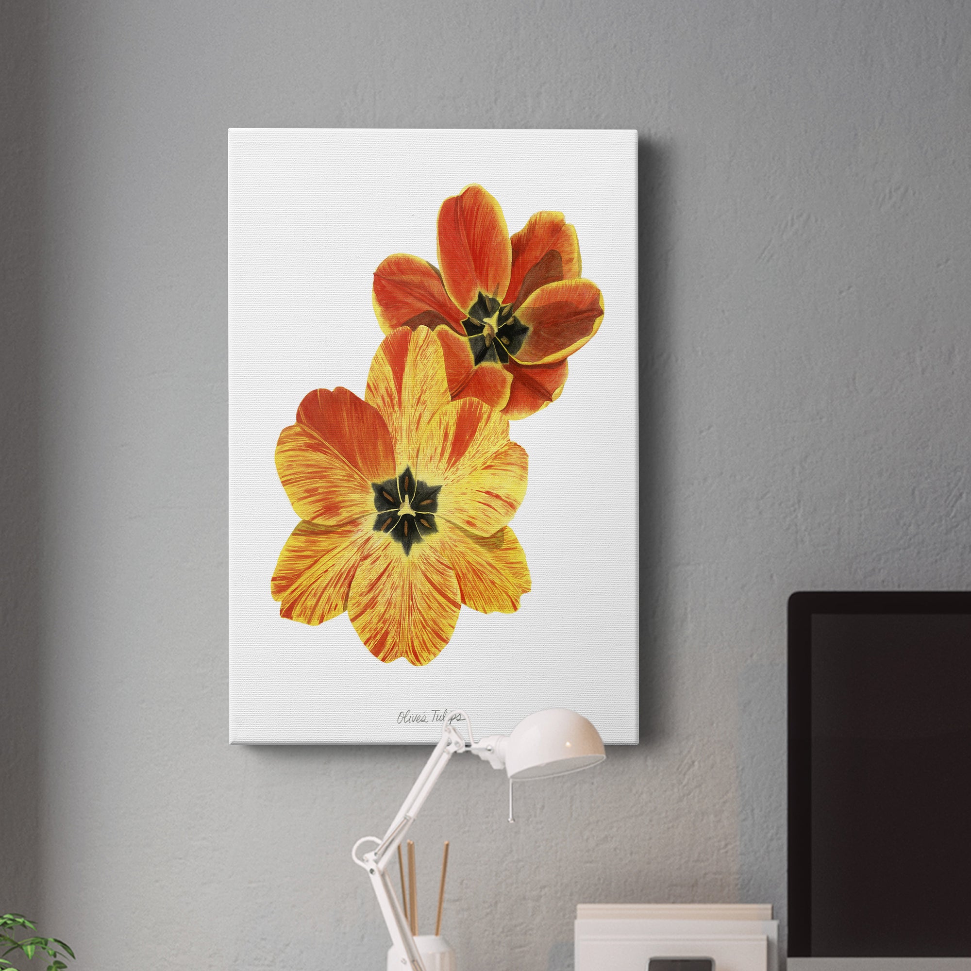 Olive's Tulips II Premium Gallery Wrapped Canvas - Ready to Hang