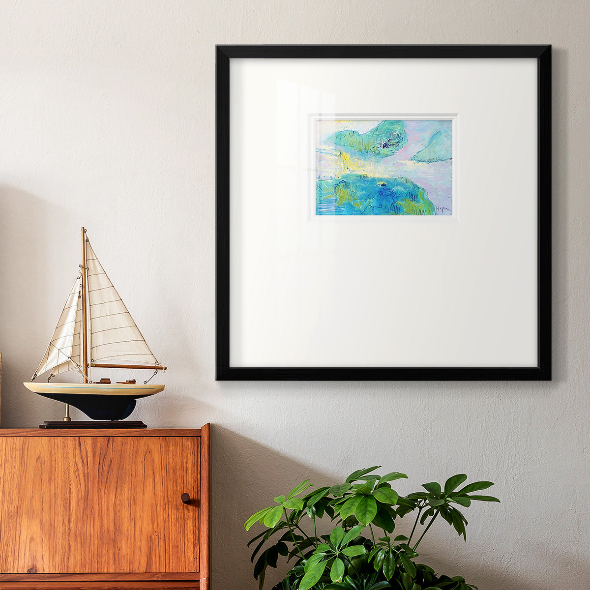 Smooth Sailing in the Heartland Premium Framed Print Double Matboard