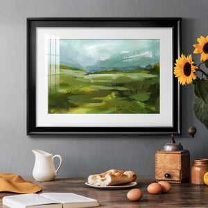 Emerald View II - Modern Framed Art Print