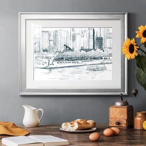 Ferryboats II - Modern Framed Art Print