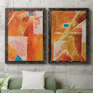 Primary Connection V - Barnwood Framed Canvas Set