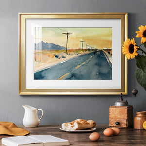 Deserted Highway II - Modern Framed Art Print