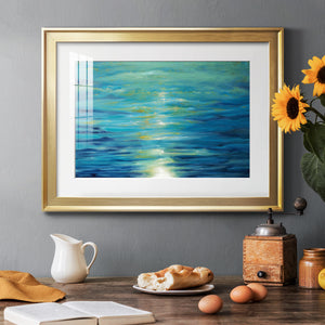Deep Blue - Modern Framed Art Print