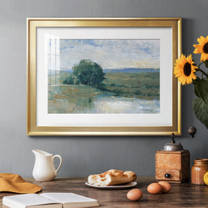 Riverbank Impression I - Modern Framed Art Print
