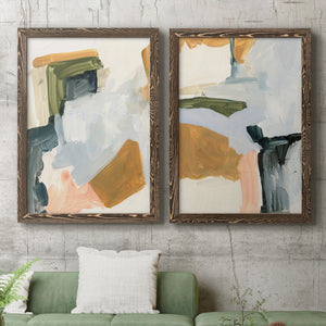 Palette Meld I - Barnwood Framed Canvas Set