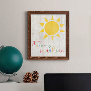 You are my Sunshine - Premium Canvas Framed in Barnwood - Ready to Hang