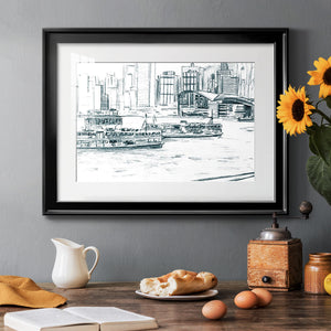 Ferryboats I - Modern Framed Art Print