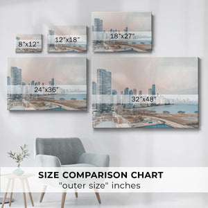 Chicago Skyline from South - Gallery Wrapped Canvas