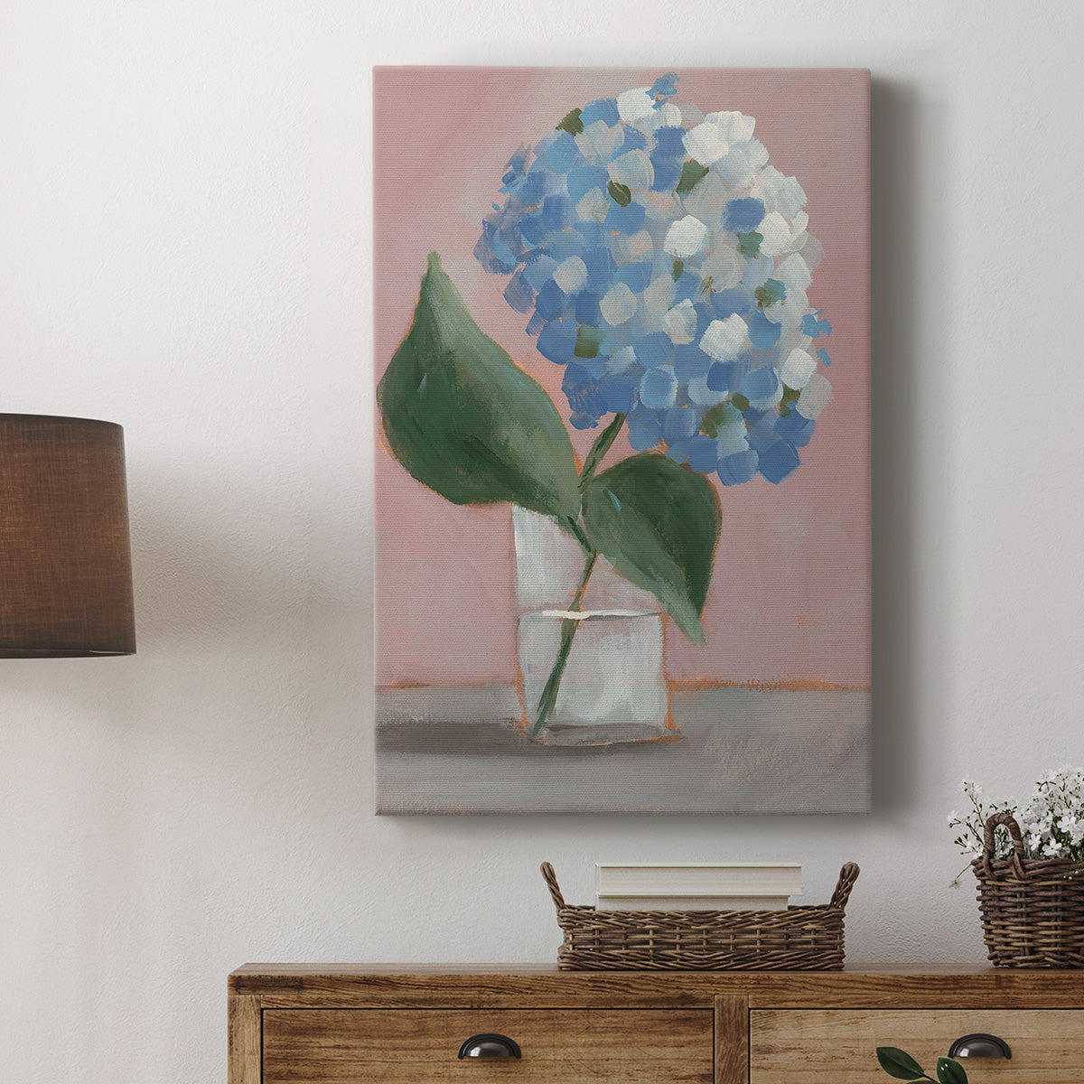 Single Hydrangea II Premium Gallery Wrapped Canvas - Ready to Hang