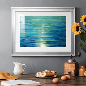 Deep Blue - Modern Framed Art Print