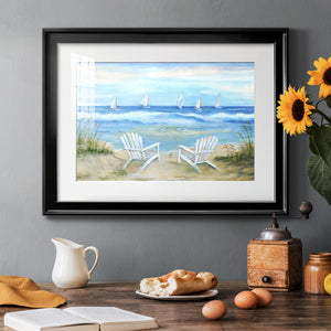 Seaside Escape - Modern Framed Art Print