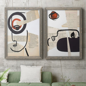 Faces of A Century I - Barnwood Framed Canvas Set