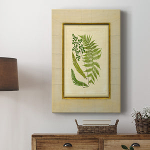 Fern with Crackle Mat (H) II Premium Gallery Wrapped Canvas - Ready to Hang