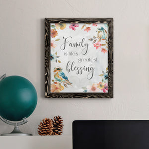 Spring Bird Blessing - Premium Canvas Framed in Barnwood - Ready to Hang