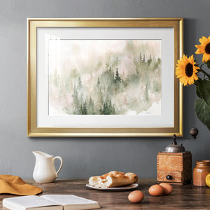 Misty Mountain Sides - Modern Framed Art Print