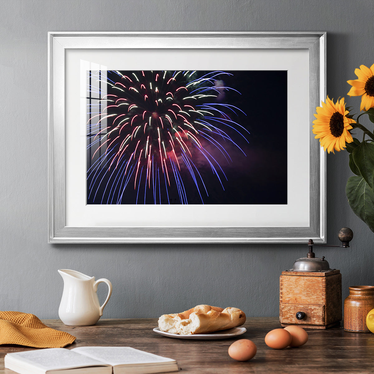 Sky Flower Premium Framed Print - Ready to Hang