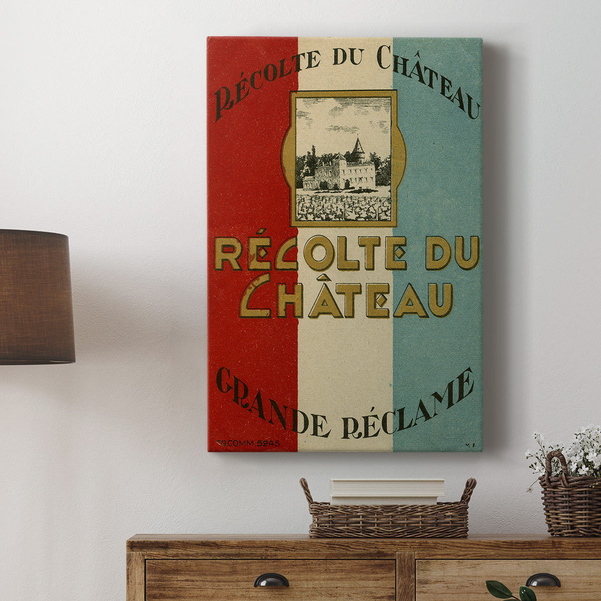 Recolte Du Chateau Premium Gallery Wrapped Canvas - Ready to Hang