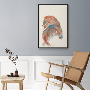 Betta III - Framed Premium Gallery Wrapped Canvas L Frame - Ready to Hang