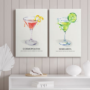 Cosmopolitan Premium Gallery Wrapped Canvas - Ready to Hang - Set of 2 - 8 x 12 Each