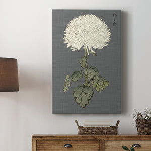 Dramatic Ivory Mums I Premium Gallery Wrapped Canvas - Ready to Hang