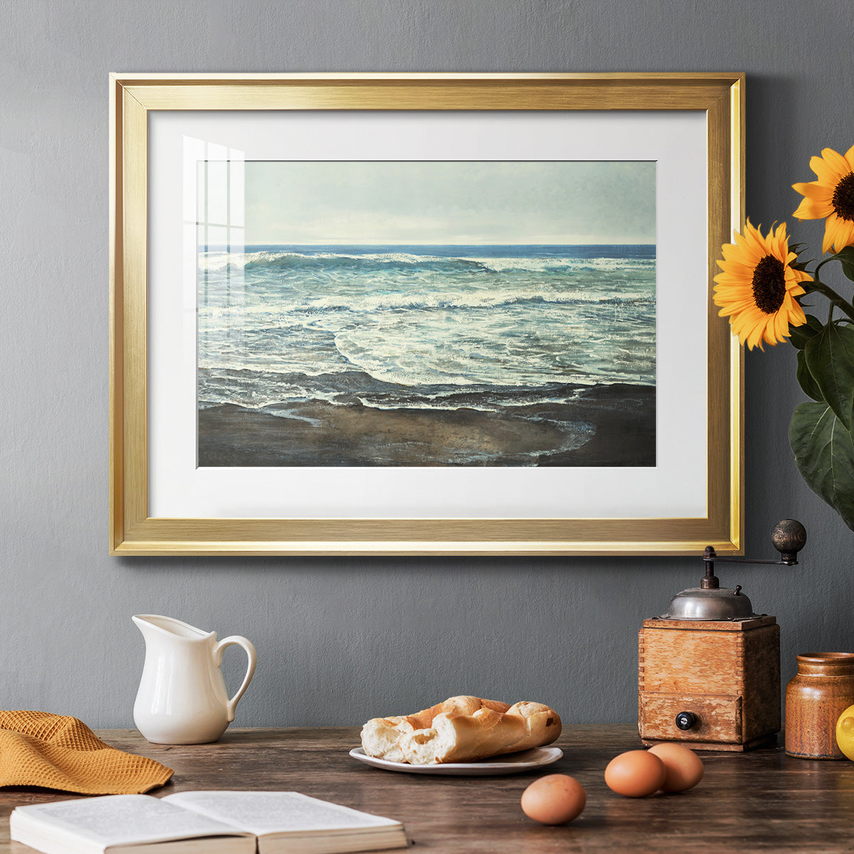 Coastal Reflection Premium Framed Print - Ready to Hang