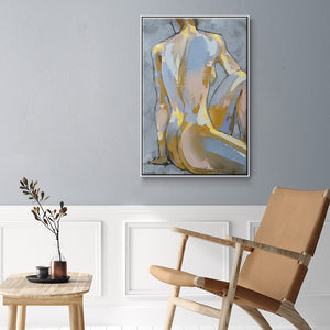 Grey Maiden II - Framed Premium Gallery Wrapped Canvas L Frame - Ready to Hang