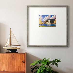 Golden Sail Valley Premium Framed Print Double Matboard