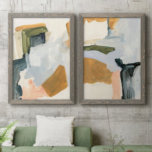 Palette Meld I - Barnwood Framed Canvas Set
