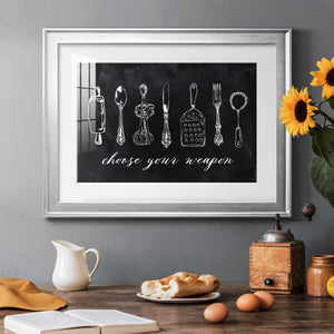 Choose Your Weapon - Modern Framed Art Print