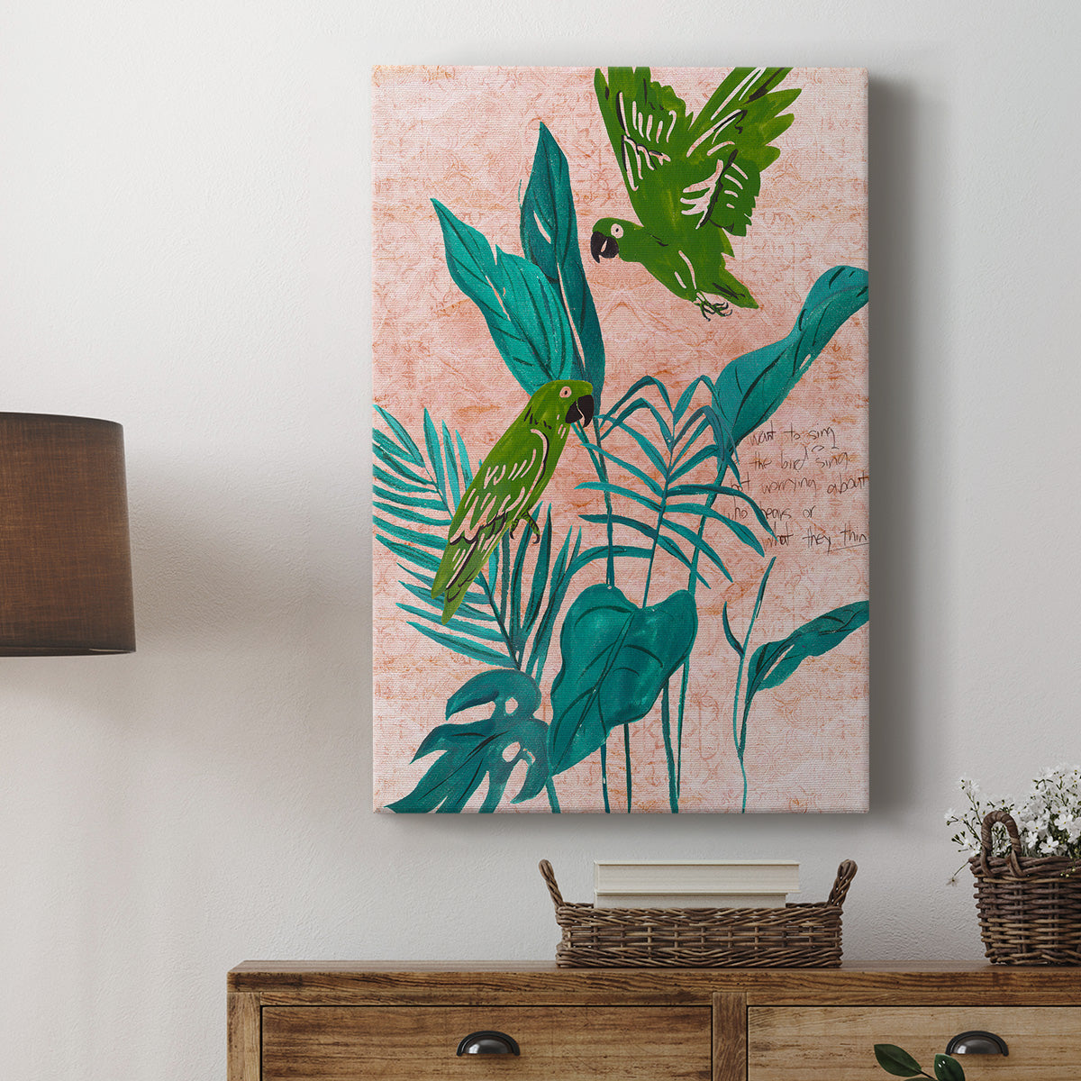 The Tropical Song II Premium Gallery Wrapped Canvas - Ready to Hang