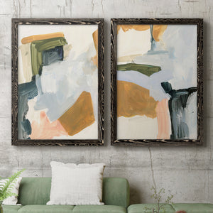 Palette Meld I - Barnwood Framed Canvas Set