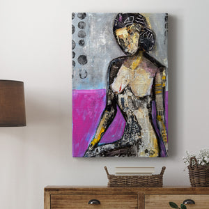 Girl in the Media Premium Gallery Wrapped Canvas - Ready to Hang