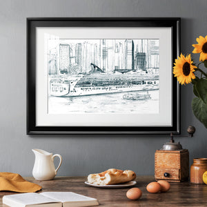 Ferryboats II - Modern Framed Art Print