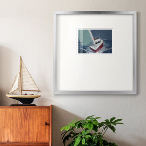 Day Sailing Premium Framed Print Double Matboard