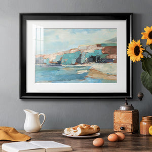 Turquoise Cliff Wall II Premium Framed Print - Ready to Hang