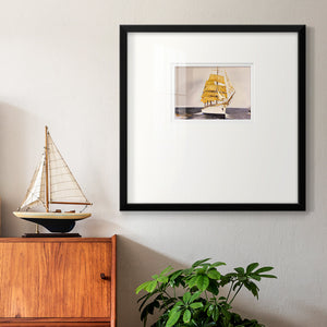 Golden Sailor Premium Framed Print Double Matboard