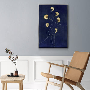Indigo 1 - Framed Premium Gallery Wrapped Canvas L Frame - Ready to Hang