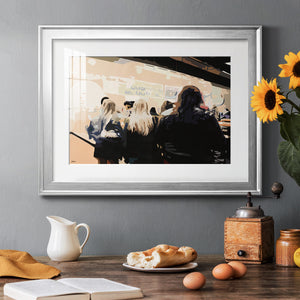 Late Night Queue - Modern Framed Art Print
