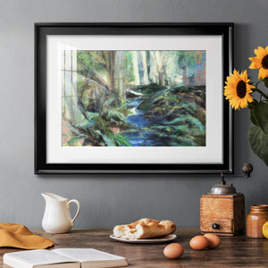 Rambling Blues - Modern Framed Art Print