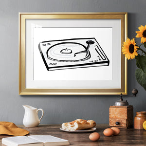 Vinyl Sketch - Modern Framed Art Print