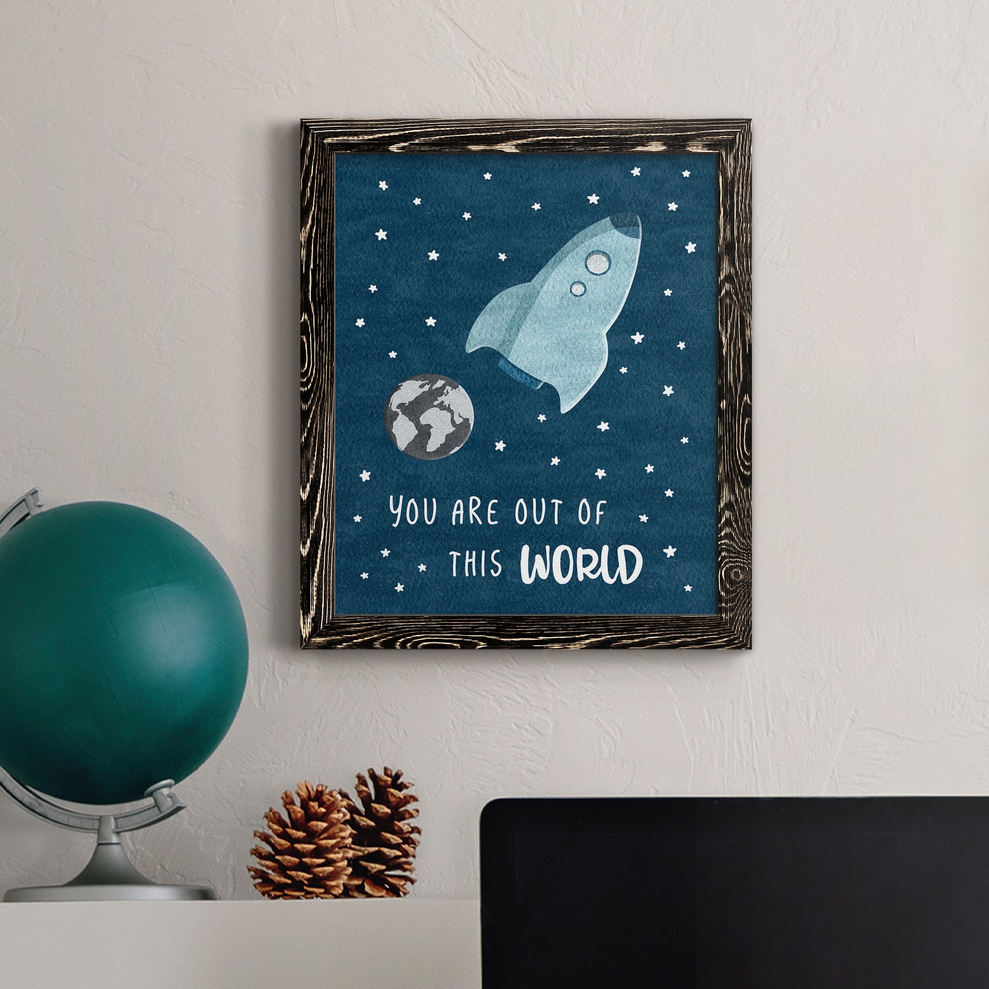 Out of This World - Premium Canvas Framed in Barnwood - Ready to Hang