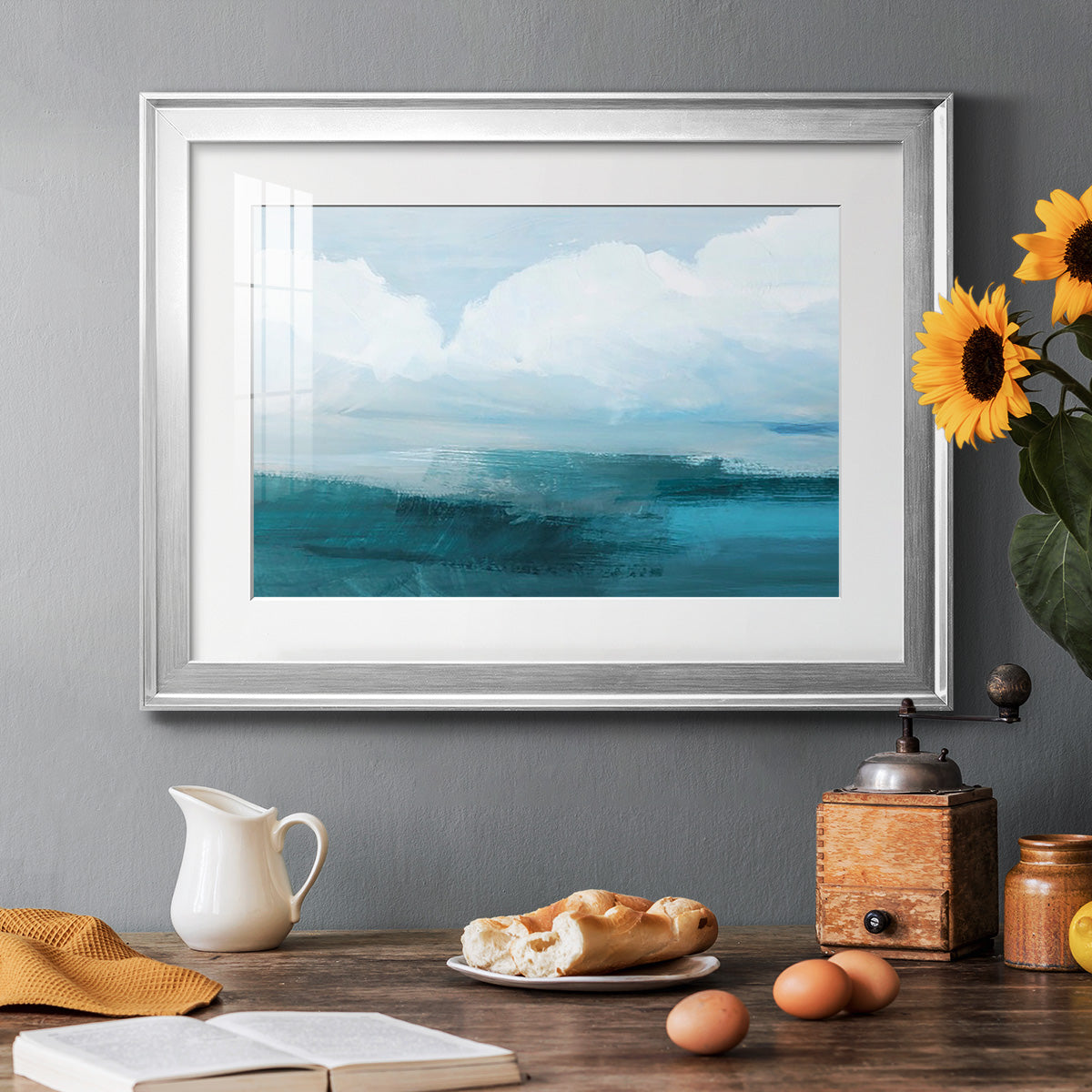 Azure Rising I Premium Framed Print - Ready to Hang