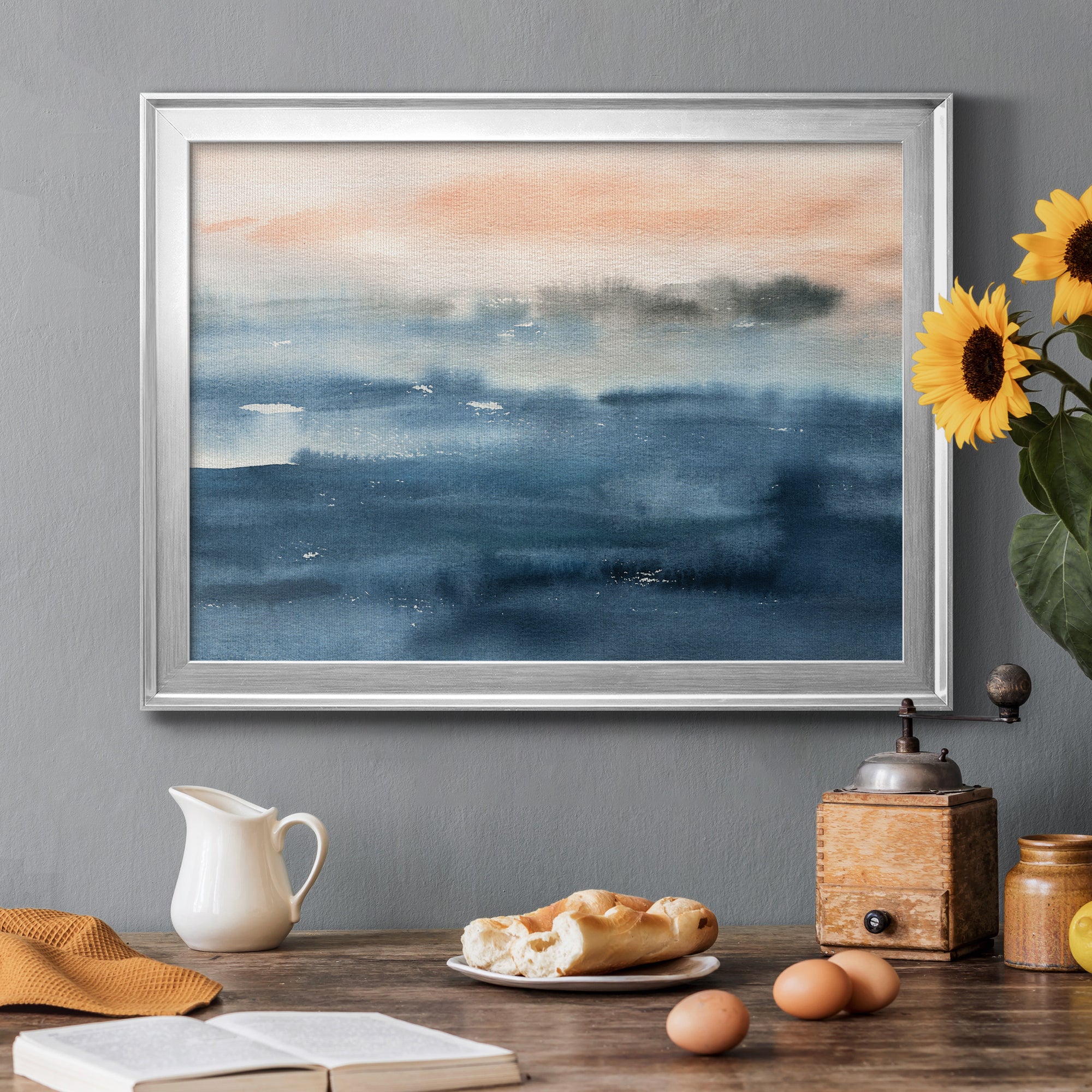 Lake Sunrise Premium Classic Framed Canvas - Ready to Hang