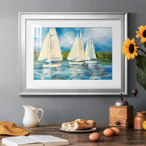 Clear Sailing - Modern Framed Art Print